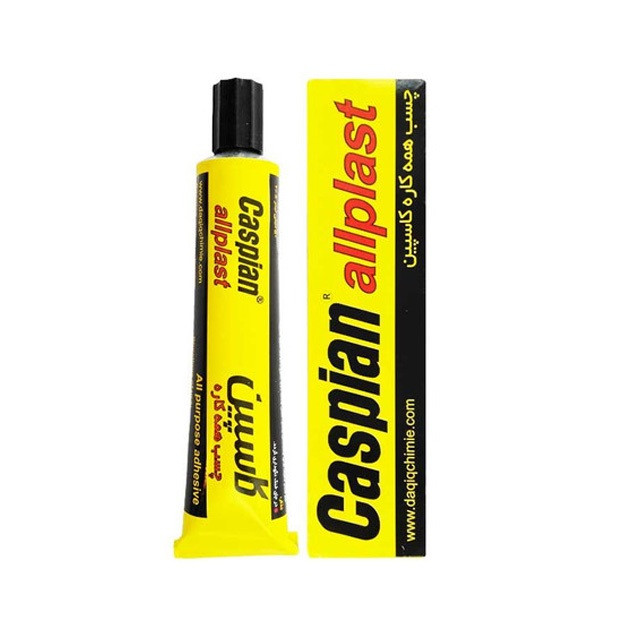 چسب همه کاره کاسپین مدل allplast حجم 50 میلیلیتر