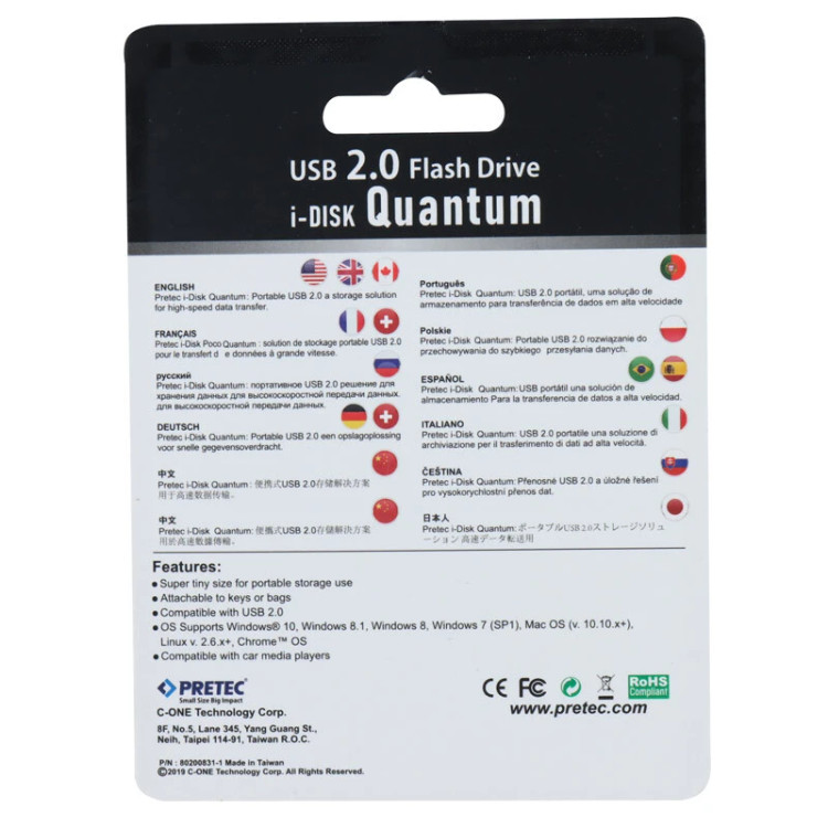 فلش 16 گیگ پرتک Pretec i-Disk Quantum