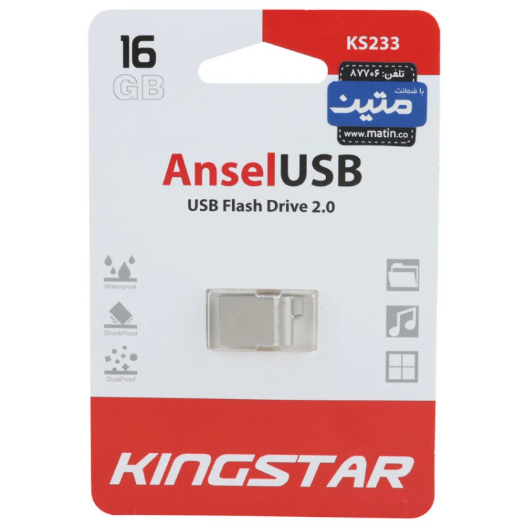 فلش 16 گیگ کینگ استار KingStar Ansel KS233