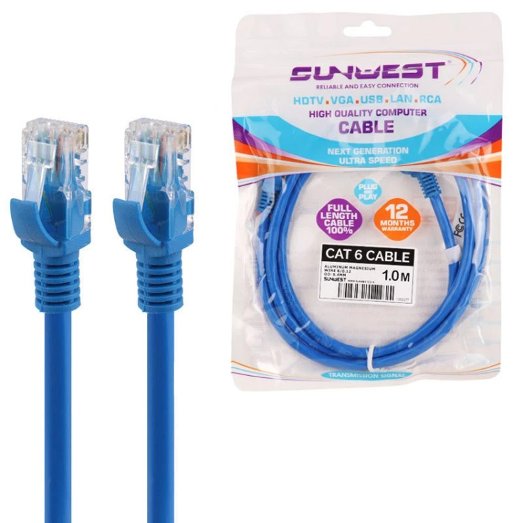 کابل شبکه Cat6 سان وست طول 1 متر