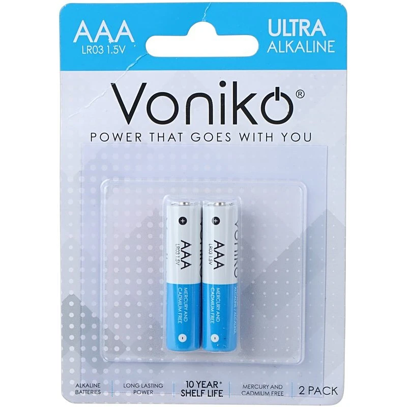 باتری دوتایی نیم قلمی ونیکو Ultra Alkaline LR03