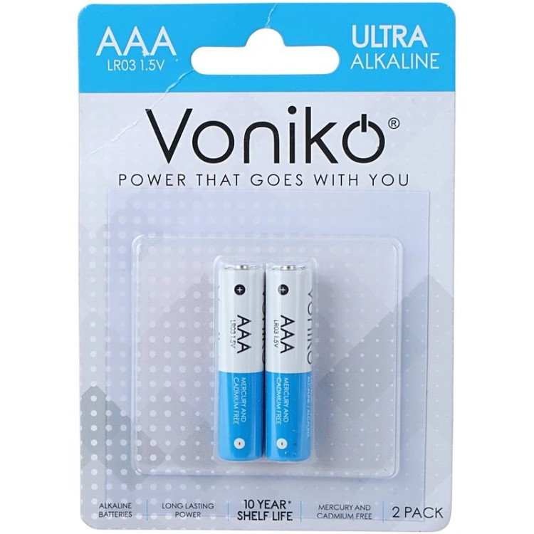 باتری دوتایی نیم قلمی ونیکو Ultra Alkaline LR03