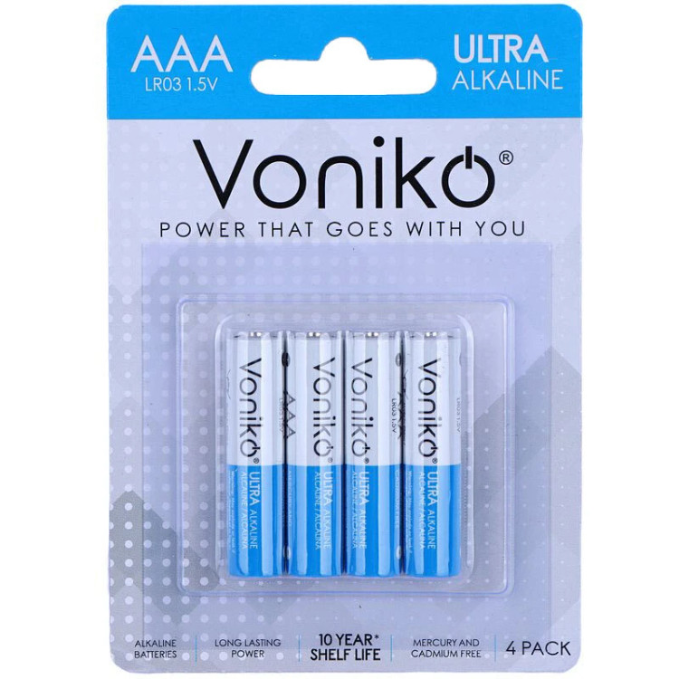 باتری چهارتایی نیم قلمی ونیکو Ultra Alkaline LR03