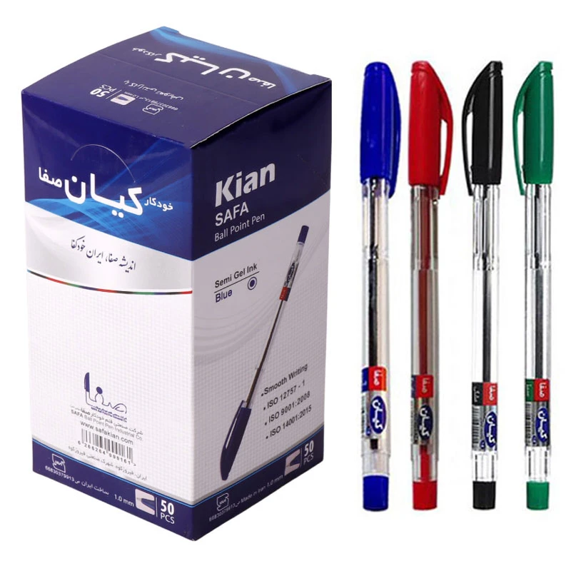 خودکار کیان Kian 1mm نوک 1mm بسته 50 عددی