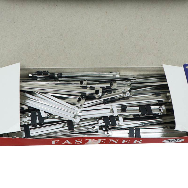 گیره پوشه فلزی Shahab Tahrir Fastener 80mm بسته 50 عددی