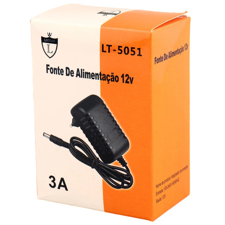 آداپتور برق Lintian LT-5051 12V 1.4A فیش درشت